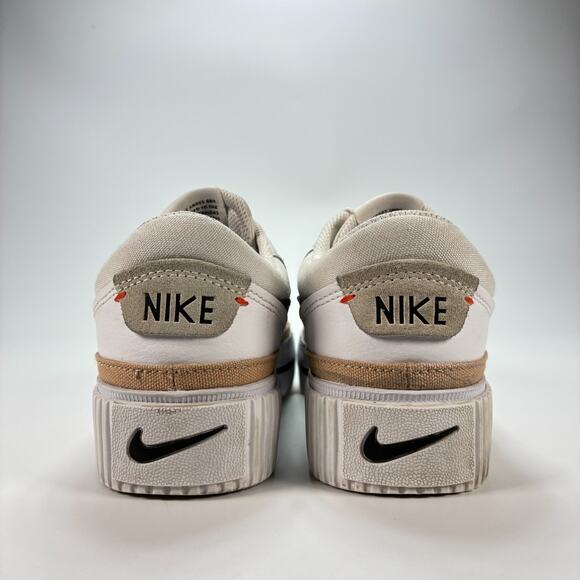 Nike Court Legacy Lift White Black Lace Up Sneakers DM7590-100 Women's Size 6 - Picture 5 of 10